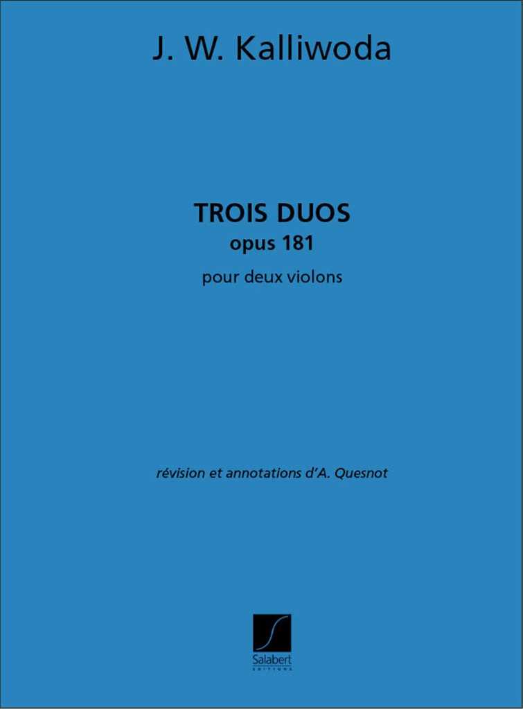 3 Duos Op.181 2 Violons 